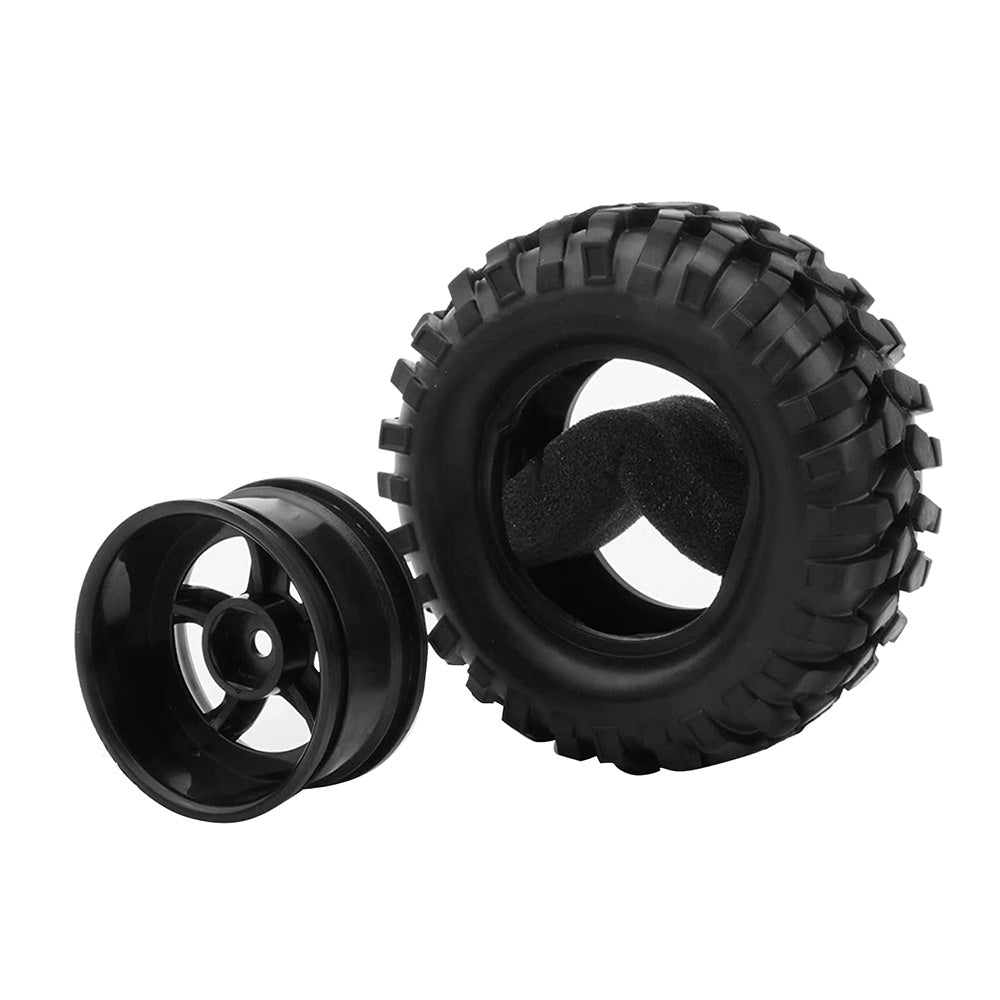 Wheels Rims Rubber Tires 12mm Hex Suitable For 1 or 10 Off-Road RC Rock Buggy Truck.