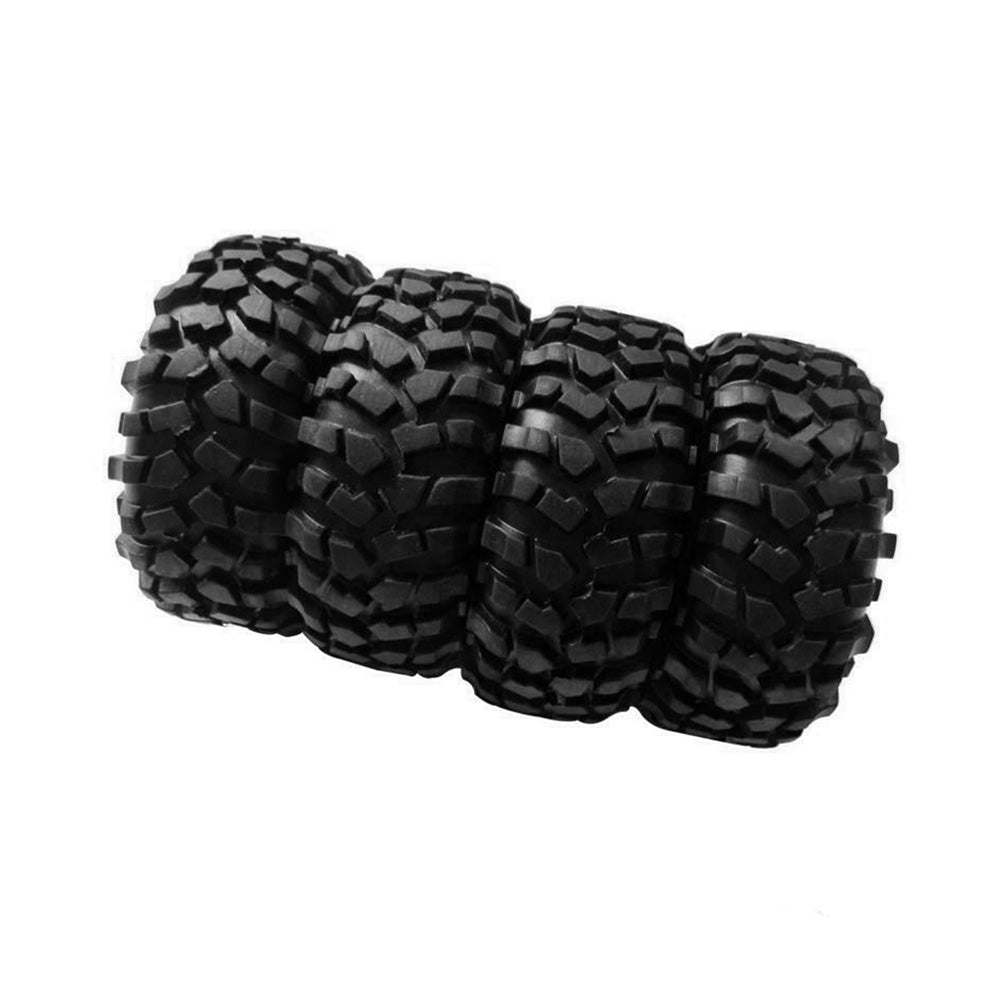 Wheels Rims Rubber Tires 12mm Hex Suitable For 1 or 10 Off-Road RC Rock Buggy Truck.