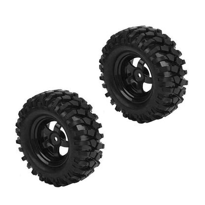Wheels Rims Rubber Tires 12mm Hex Suitable For 1 or 10 Off-Road RC Rock Buggy Truck.