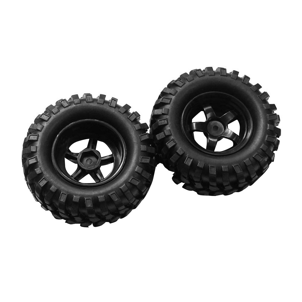 Wheels Rims Rubber Tires 12mm Hex Suitable For 1 or 10 Off-Road RC Rock Buggy Truck.