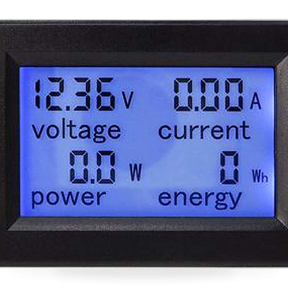 DC 6.5-100V 20-50-100A LCD Digital Combo Panel Display Volt Amp Power Watt Meter