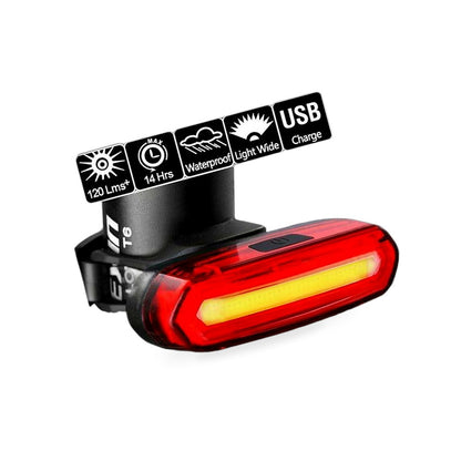 120 Lumens LED Bike Tail Light USB Rechargeable Suitable for Bicycle