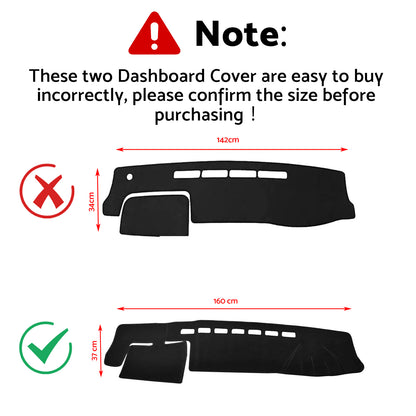 Dash Mat Suitable for Toyota Hiace SLWB Van Non-Slip Dashboard Cover