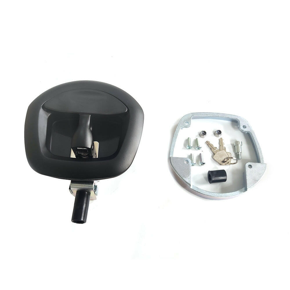 1x Black Recessed Folding T Lock / Handle Suitable For Trailer Toolbox Drop T Whale Tail.