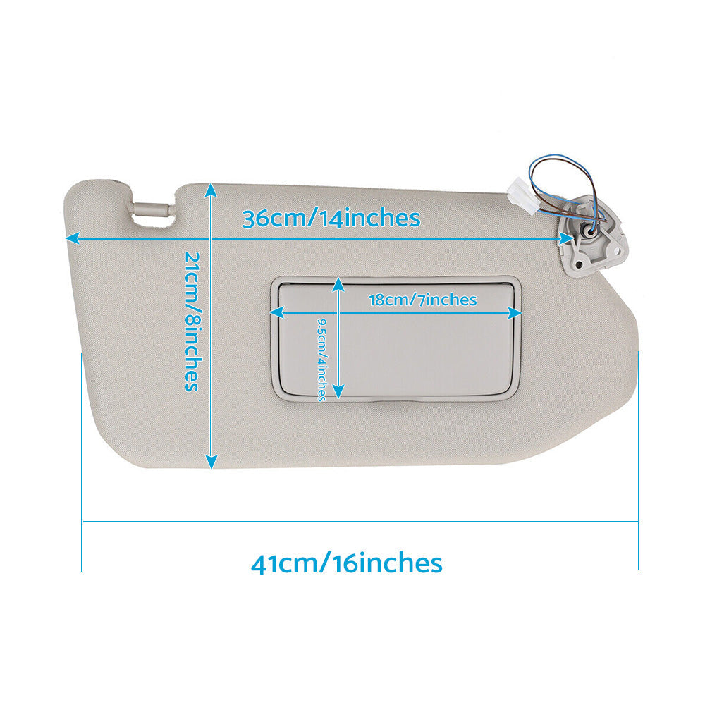 Right Interior Sun Visor Shade Grey Suitable For Nissan Pathfinder R52 Wagon 2013-2018