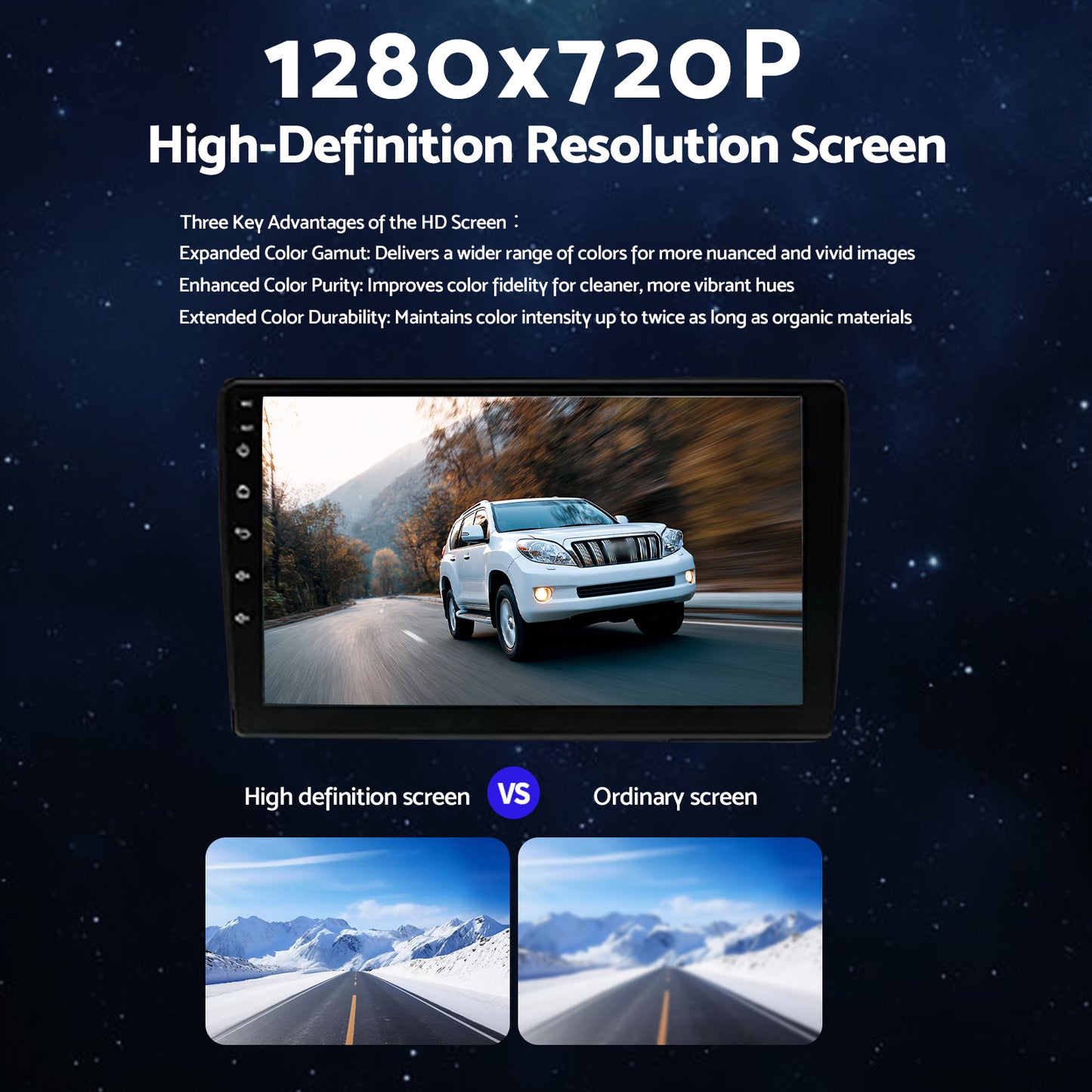 CarPlay Stereo Head Unit Suitable for Toyota Prado 02-09 Android 13 GPS