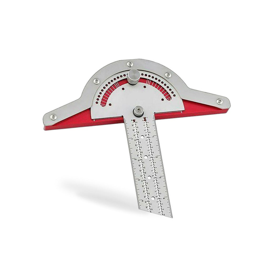 Woodworkers Edge-Rule Protractor Angle Finder Stainless Steel Caliper 15in - BD1