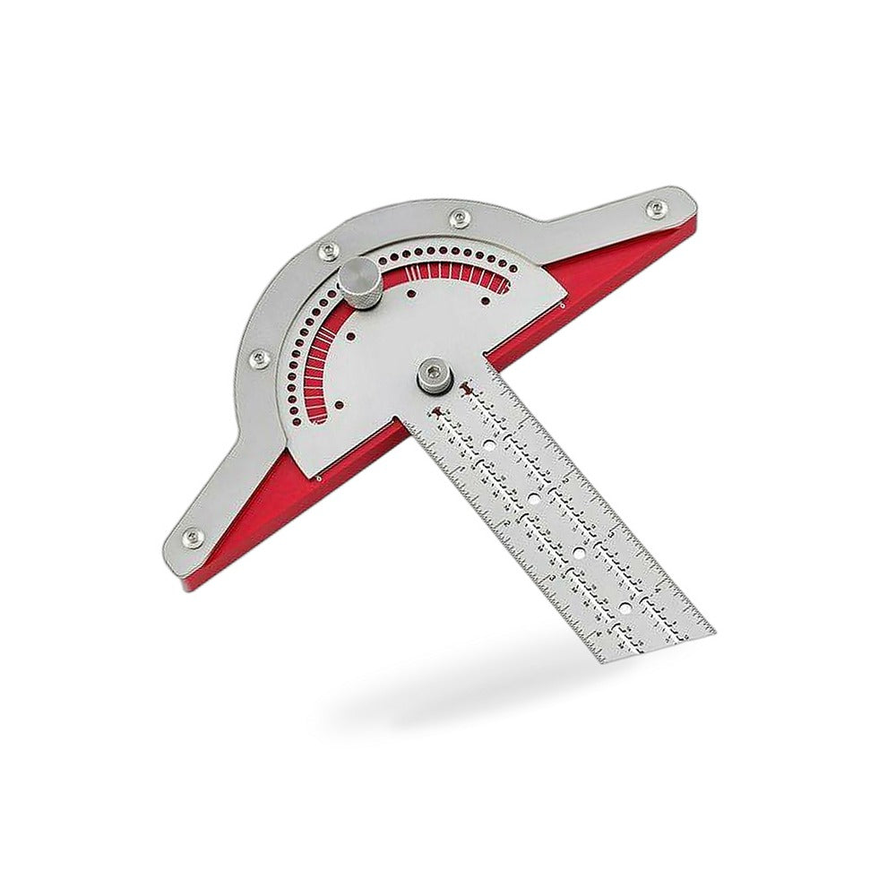 Woodworkers Edge-Rule Protractor Angle Finder Stainless Steel Caliper 15in - BD2