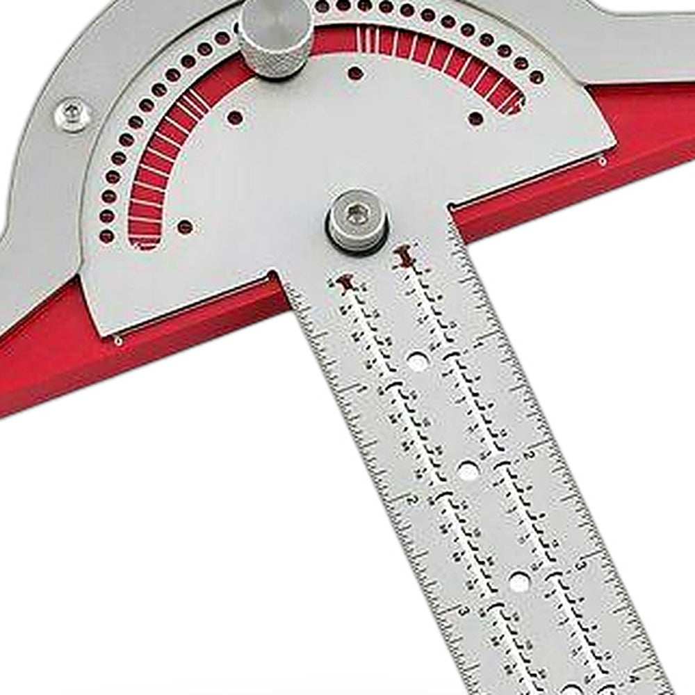 Woodworkers Edge-Rule Protractor Angle Finder Stainless Steel Caliper 15in - XQ1