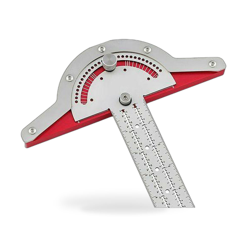 Woodworkers Edge-Rule Protractor Angle Finder Stainless Steel Caliper 15in - ZT2
