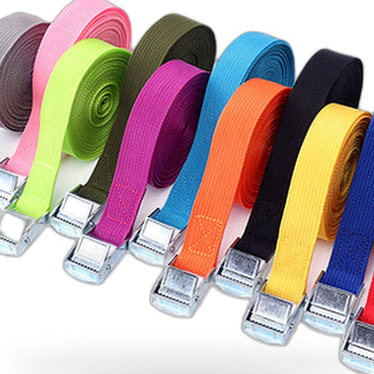 2/4pcs Metal Cam Buckle Tie Down Straps Suitable for Cargo Ratchet Lashing