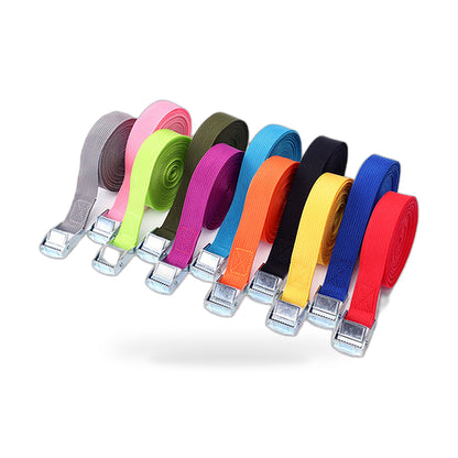 2/4pcs Metal Cam Buckle Tie Down Straps Suitable for Cargo Ratchet Lashing