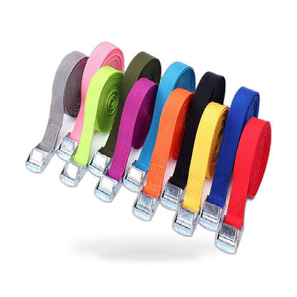 2/4pcs Metal Cam Buckle Tie Down Straps Suitable for Cargo Ratchet Lashing