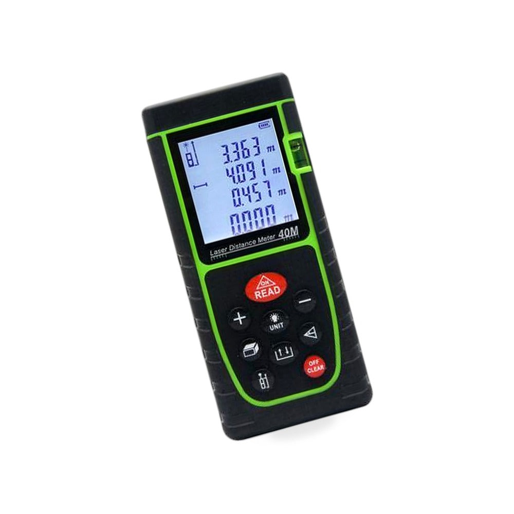 40m Handheld Digital Laser Distance Meter Measure Tape Range Finder