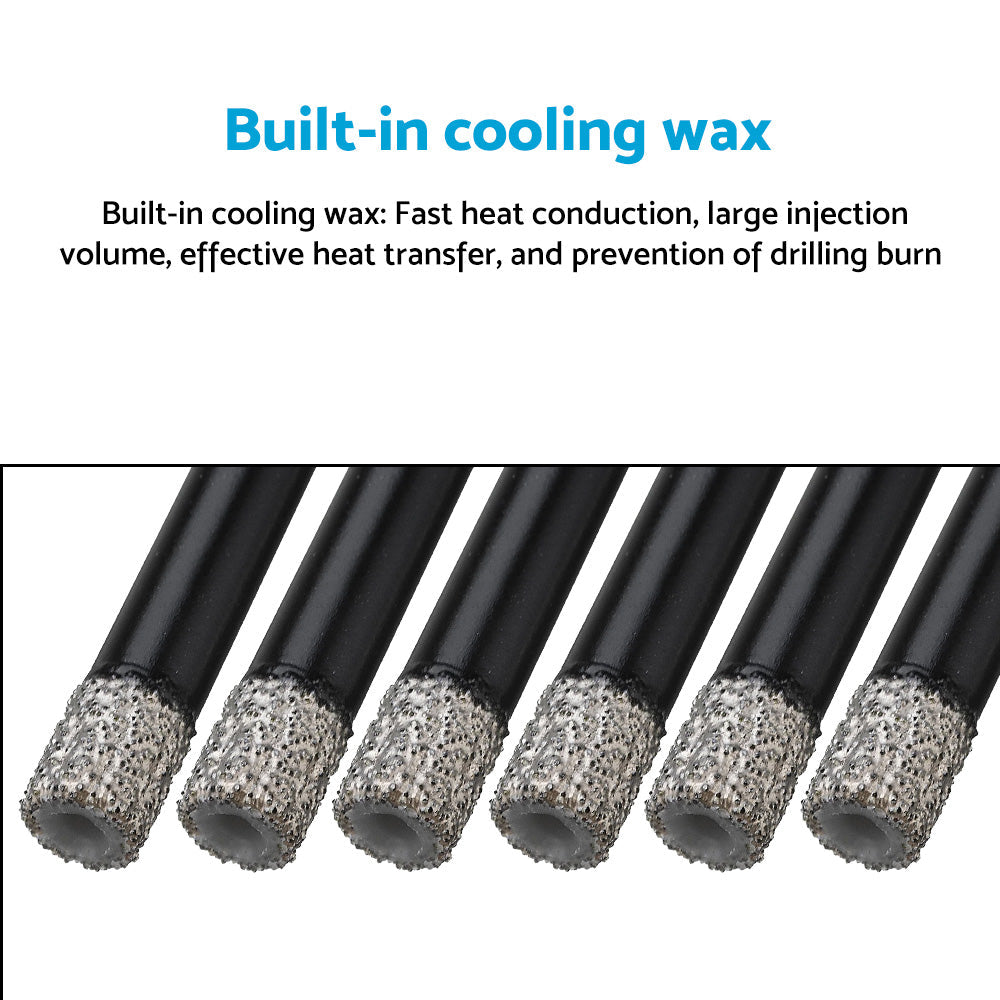 5x Dry Diamond Drill Bit 6mm For Porcelain Granite Tile Glass Ceramics Marble.