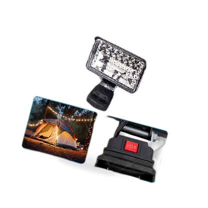 18V 4in LED Work Light Torch Camping Flashlights 2USB Suitable for Makita Batter