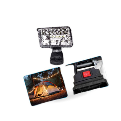 18V 4in LED Work Light Torch Camping Flashlights 2USB Suitable for Makita Batter