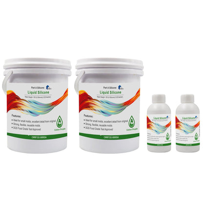 SH25 Liquid Silicone Rubber Mould Making Kit 100:3 Part Mix Suitable For Casting 1Kg 2Kg 5Kg 10Kg Green