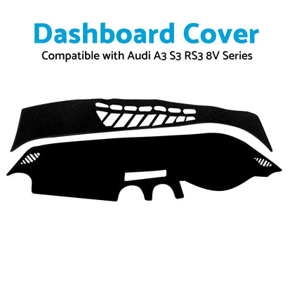 Dash Mat Non-Slip Suitablefor Audi A3 S3 RS3 8V Series 2013-2018 Dashboard Cover.