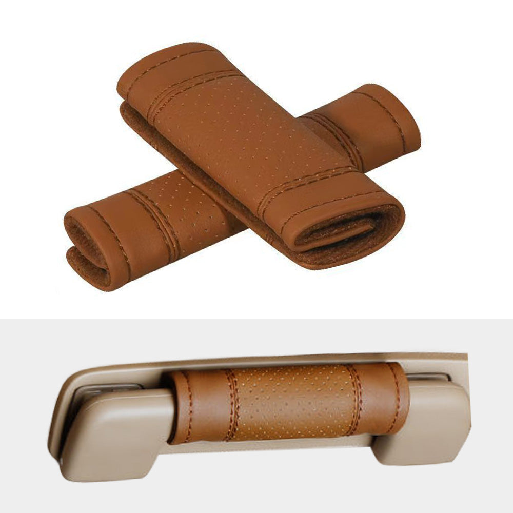 2pcs Universal Car Accessories Faux Leather Door Handle Cover Soft Car Handle.