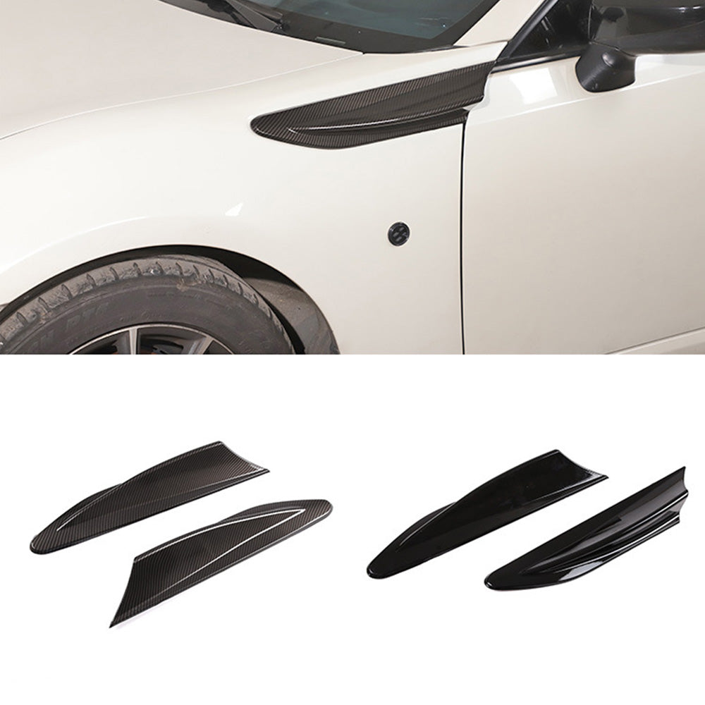 Black Side Fender Fin Vent Trim Suitable for Toyota 86