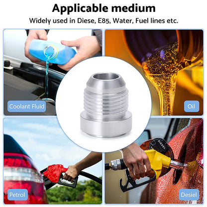 2x AN10 Male Aluminium Weld-On JIC Bungs Suitable For -10AN Fitting JXSS032-10-A