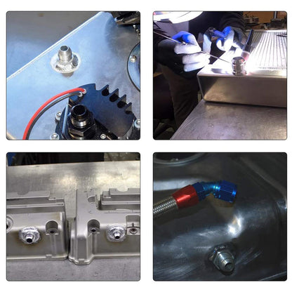 2x AN12 Male Aluminium weld on JIC bungs fitting -12AN JXSS032-12-A.