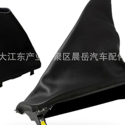 Set Handbrake and T-Bar Boot Cover Black Leather Suitable for Ford Falcon FG FG-