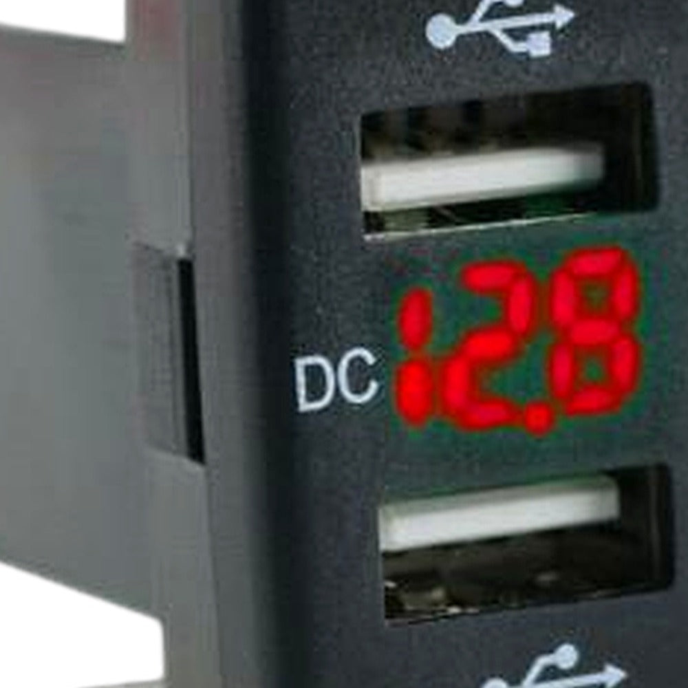 Dual USB Charger Volt Meter Suitable for Toyota Land Cruiser 200 Series