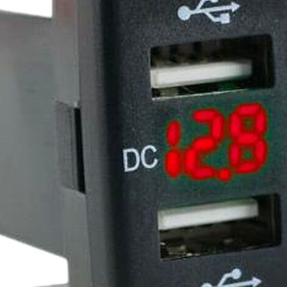 Dual USB Charger Volt Meter Suitable for Toyota Land Cruiser 200 Series