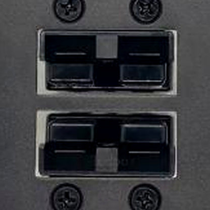 Dual Twin Aluminum Flush Mount Plate Suitable for Anderson Style Plug 50A