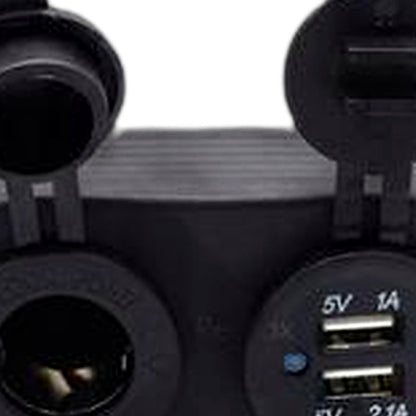 12V Dual USB Port Charger Socket Suitable for Car Boat Caravan