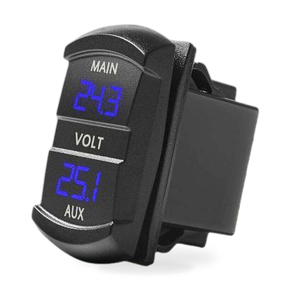12V-24V Dual Voltmeter Battery Monitor LED Digital Car Boat Voltage Marine Gauge