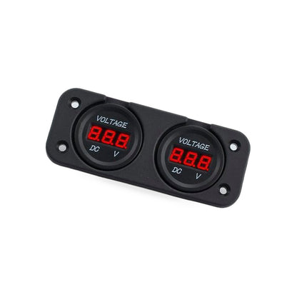Digital LED Volt Meter Dual Battery Monitor Suitable for Boat Marine DC 12V-24V