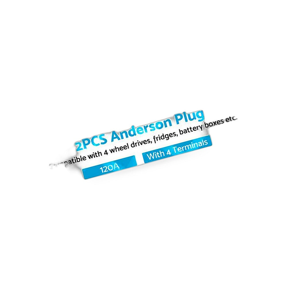 2x Grey Anderson Style Plug 120A Heavy Duty Connector Suitable for Universal Use