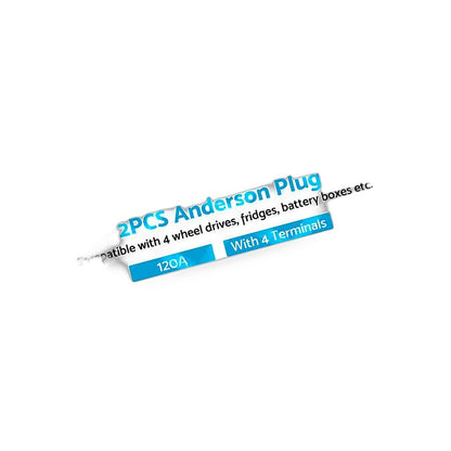 2x Grey Anderson Style Plug 120A Heavy Duty Connector Suitable for Universal Use