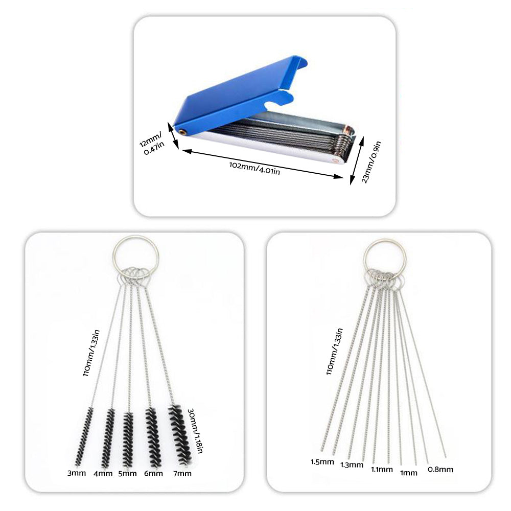 Carburetor Carb Jet Cleaning Tool Wire Brush Cleaner Suitable for Motorcycle and