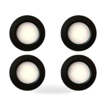 12V Spot Lights Dimmable Caravan Boat Black Downlight Warm White AU New - ZT2