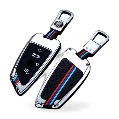 Key Fob Cover Case, Keychain, Metal Shell Cover Compatible for BMW 2 5 6 7 X1 X2 X3 X5 X6 Series - ZT2