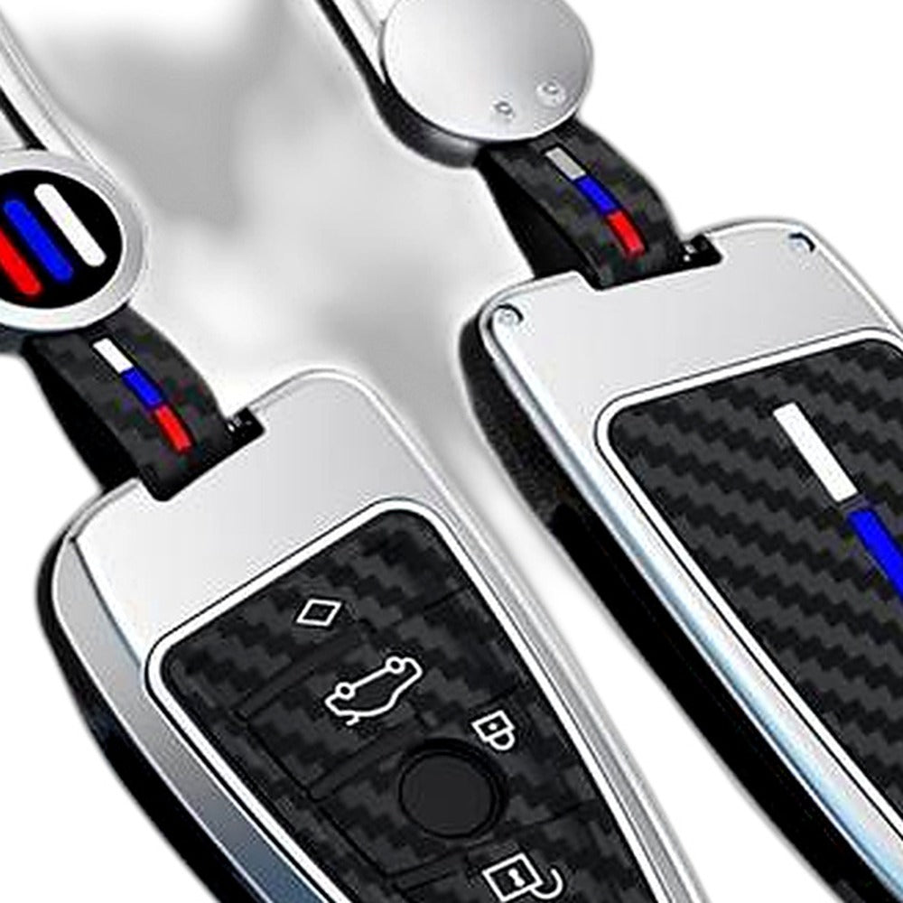 Key Fob Cover Case, Keychain, Metal Shell Cover Compatible for BMW 2 5 6 7 X1 X2 X3 X5 X6 Series - XQ1