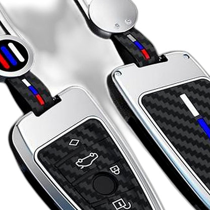 Key Fob Cover Case, Keychain, Metal Shell Cover Compatible for BMW 2 5 6 7 X1 X2 X3 X5 X6 Series - XQ1