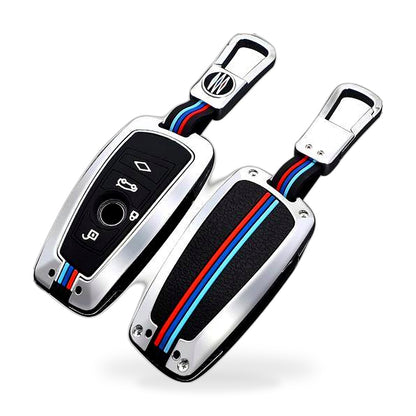 Key Fob Cover Case, Keychain, Metal Shell Cover Compatible for BMW 2 5 6 7 X1 X2 X3 X5 X6 Series - ZT2