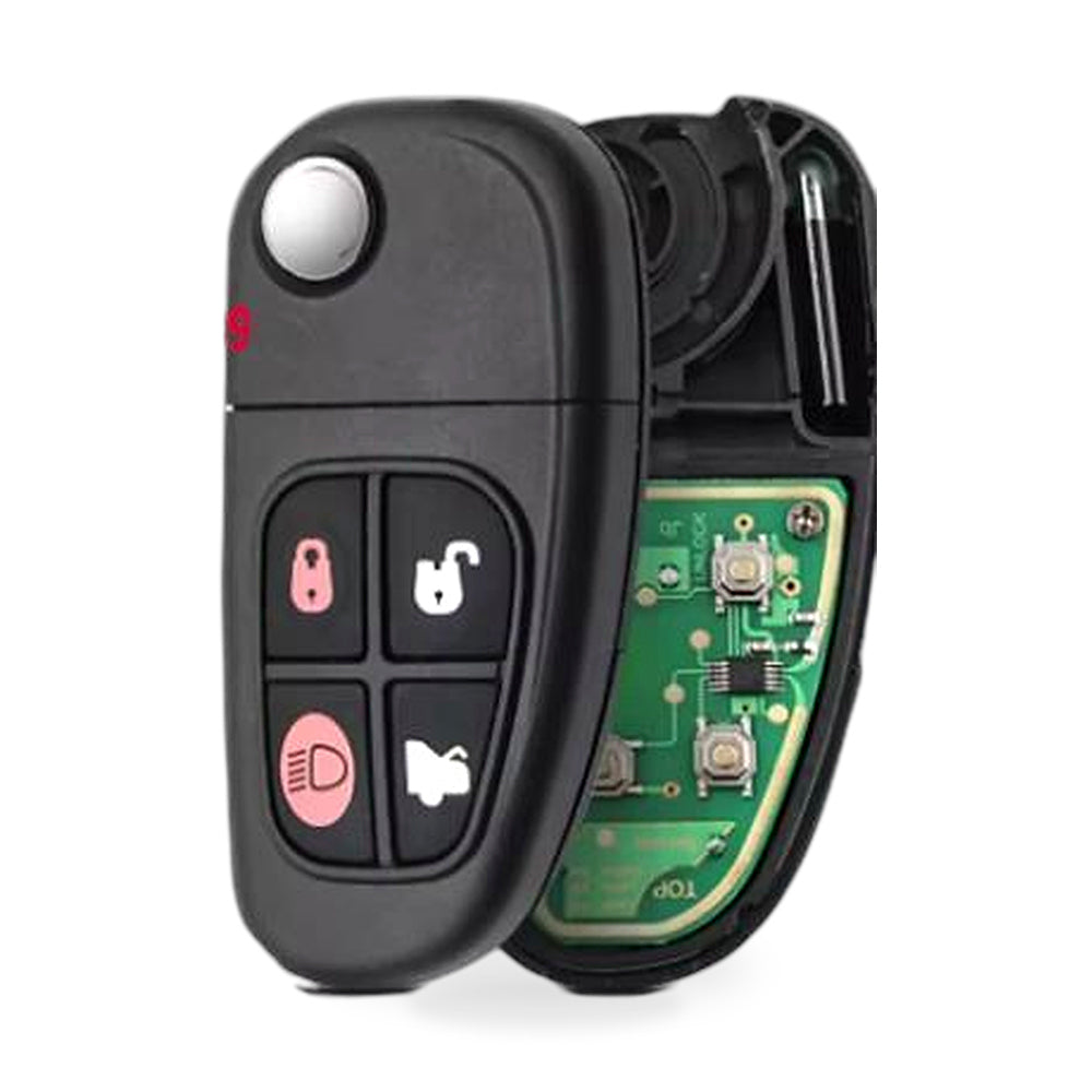 Transponder Complete Remote Key Fob To Suit Jaguar X-Type S-Type XJ XJR 2002-08 - ZT3