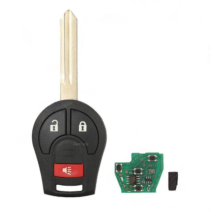 3-Button Complete Remote Car Key 433MHz Suitable for Nissan X-Trail T31