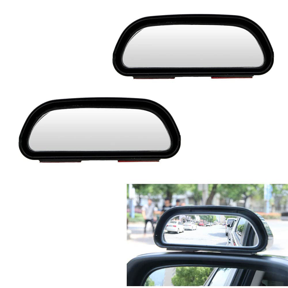 Pair Car Side Blind Spot Mirror Adjust Wide Angle Rear View HD Auxiliary Parking.