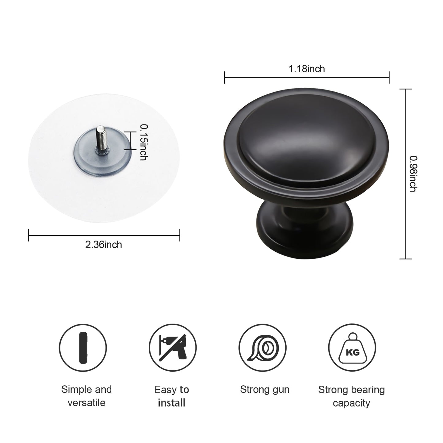 4PCS Set Kitchen Cabinet Knobs Drawer Knobs Drawer Handle for Dresser Drawers.