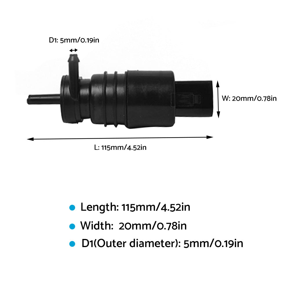 1x Windshield Washer Pump Suitable For BMW E46 318i 320i 325i 328i Front Rear Wiper Motor