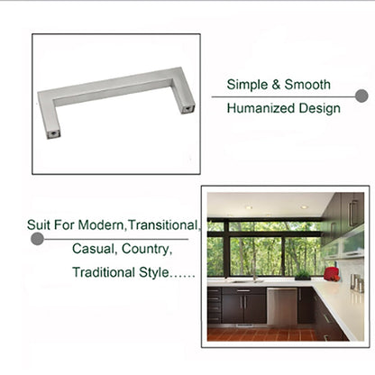10 X Kitchen Cabinet Door Handles Matte Stainless Steel Drawer Cupboard Pulls.