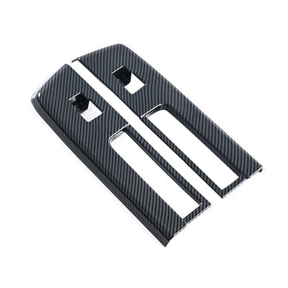 4x Window Lift Panel Cover Trim Suitable for Mitsubishi L200 Triton Carbon