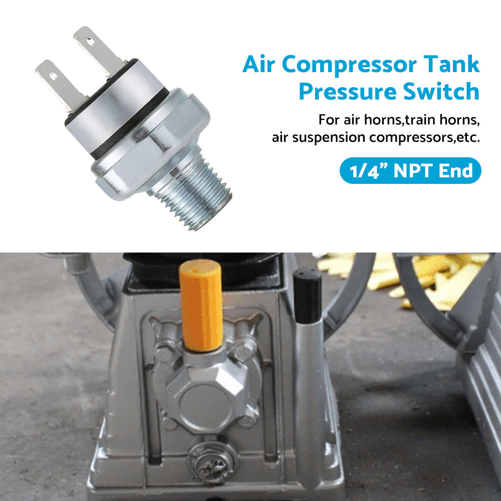 1 4inch NPT End Air Compressor Pressure Tank Control Switch Off Valve 90-120PSI.